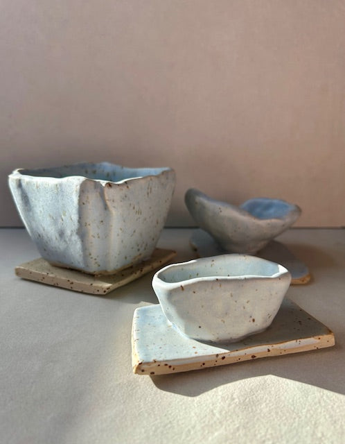 Country Blue Trinket Dishes