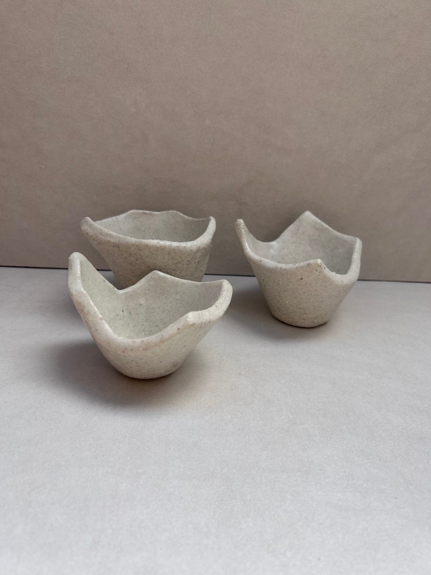 The White Stone Stacking Bowls