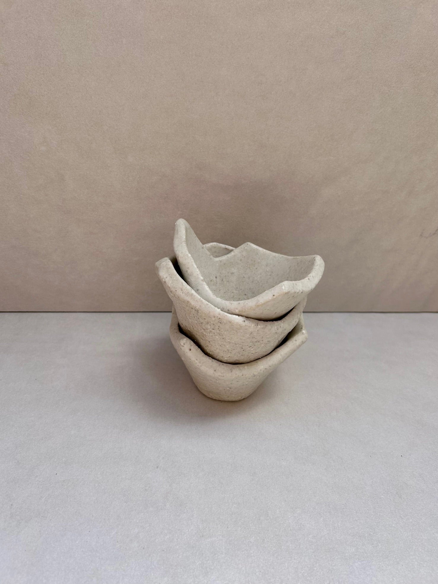 The White Stone Stacking Bowls