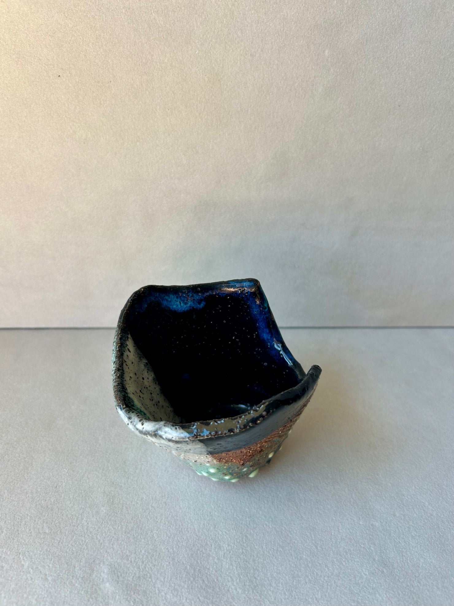 Ocean Blue & Sand Pot